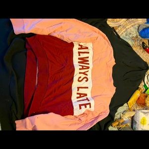 Always late sweater never worn